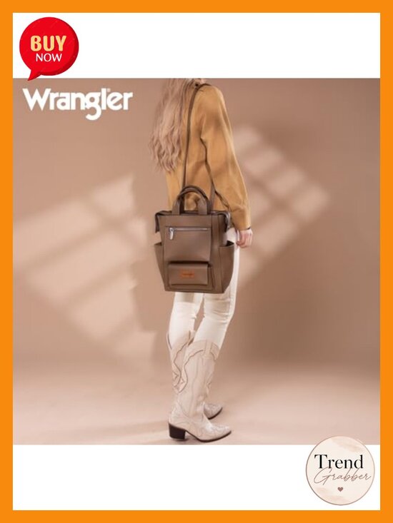 Vegan Leather Wrangler Backpack Purse Anti Theft Convertible Adjustable Straps main image 5
